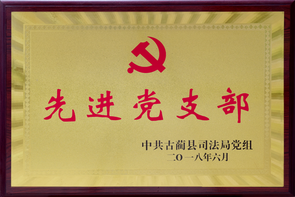 荣获2018年先进党支部